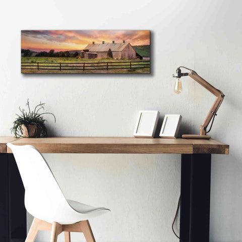 Image of 'Sunset in the Valley' by Lori Deiter, Canvas Wall Art,36 x 12