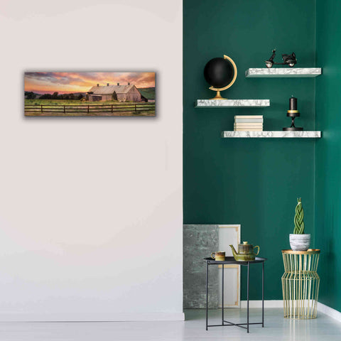 Image of 'Sunset in the Valley' by Lori Deiter, Canvas Wall Art,36 x 12