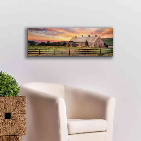 Image of 'Sunset in the Valley' by Lori Deiter, Canvas Wall Art,36 x 12