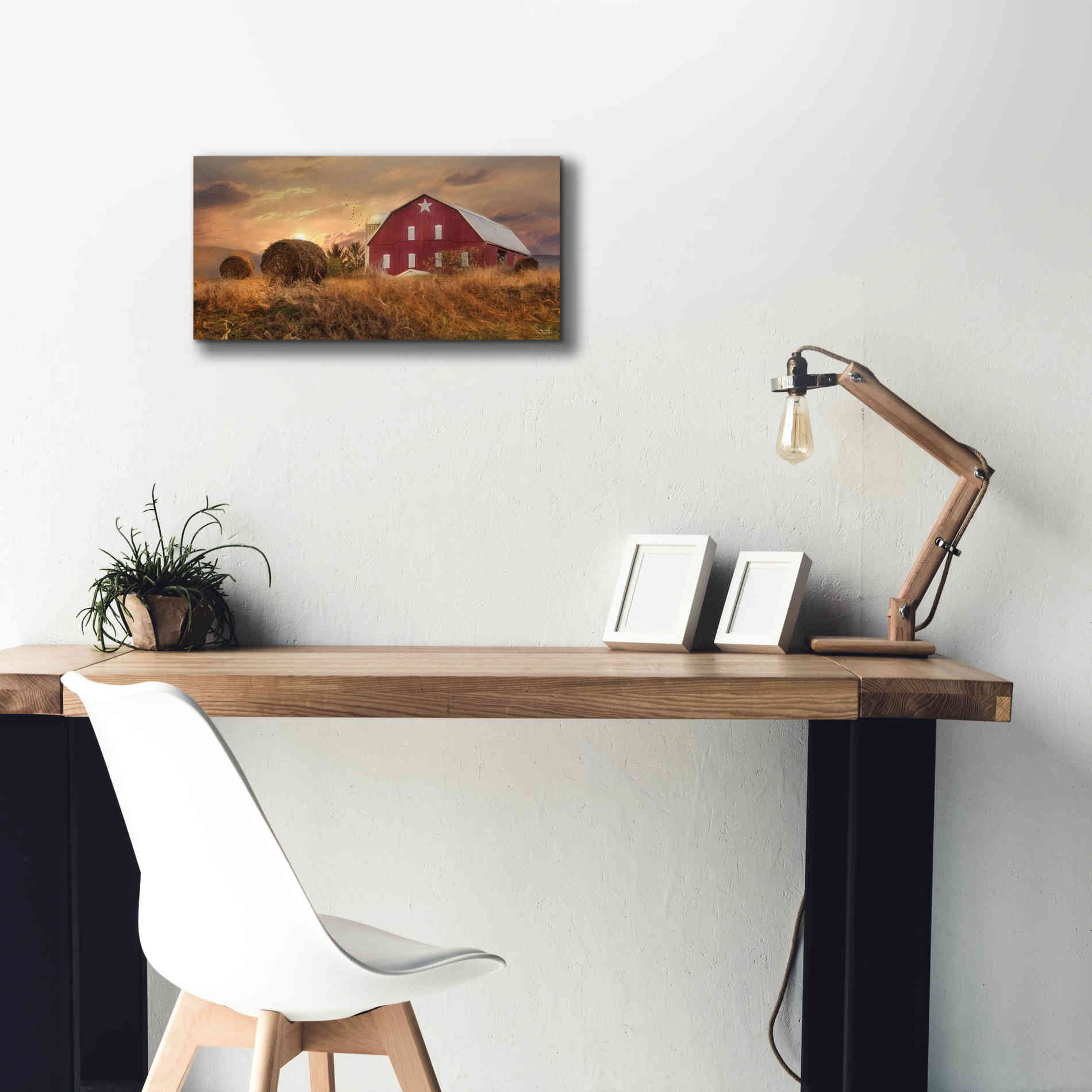 'Bedford County Sunset' by Lori Deiter, Canvas Wall Art,24 x 12