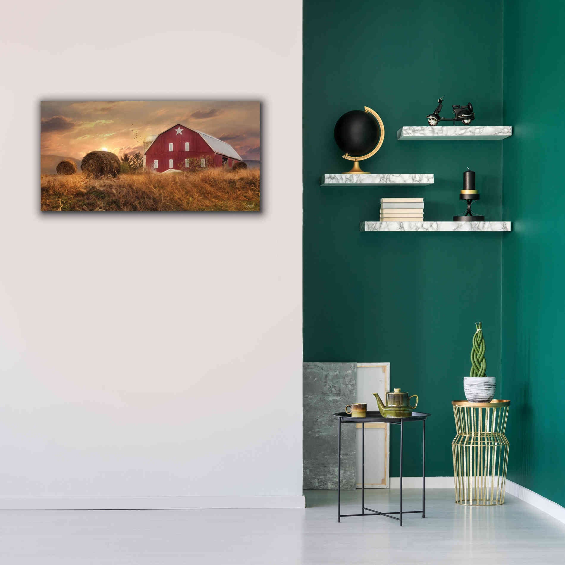 'Bedford County Sunset' by Lori Deiter, Canvas Wall Art,40 x 20