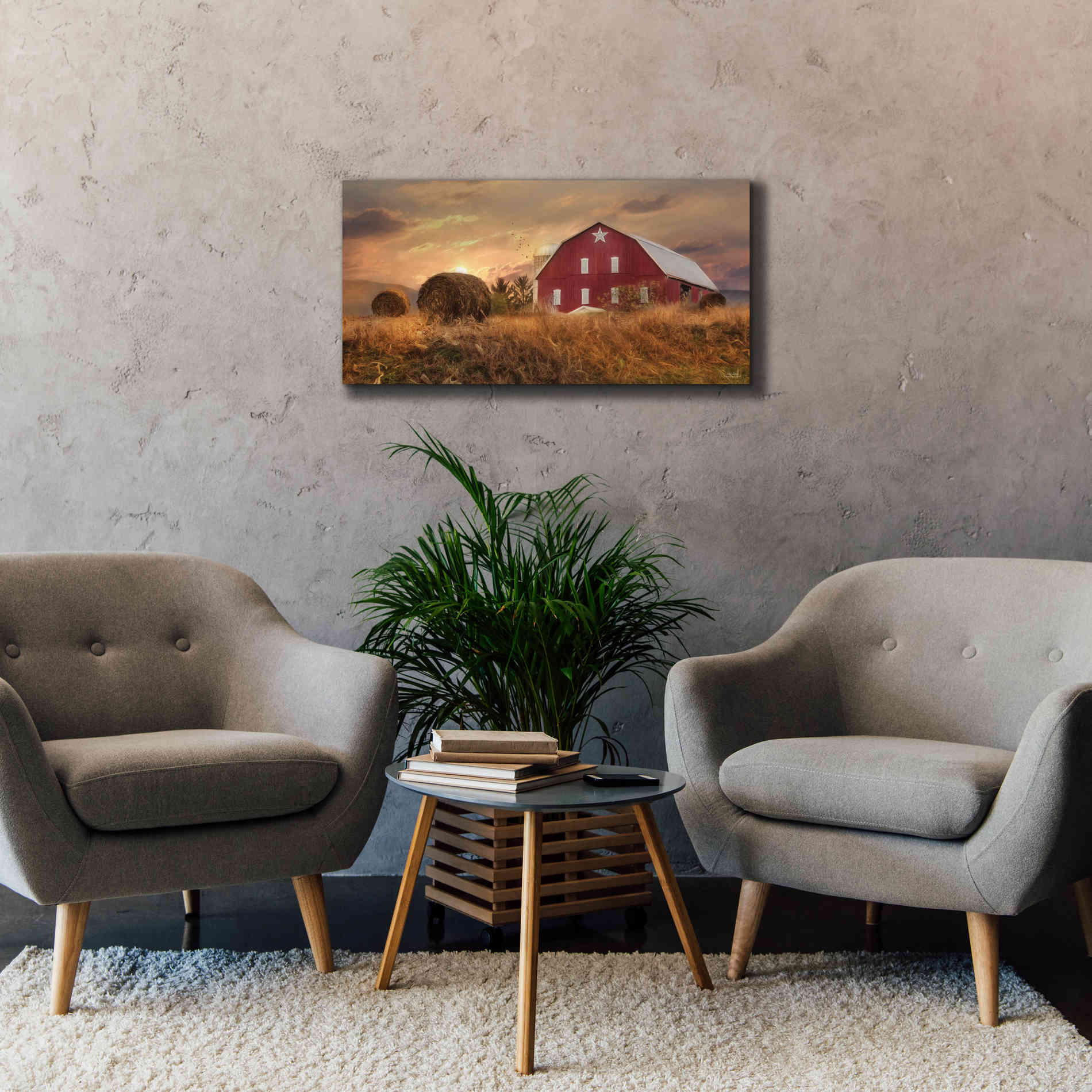 'Bedford County Sunset' by Lori Deiter, Canvas Wall Art,40 x 20