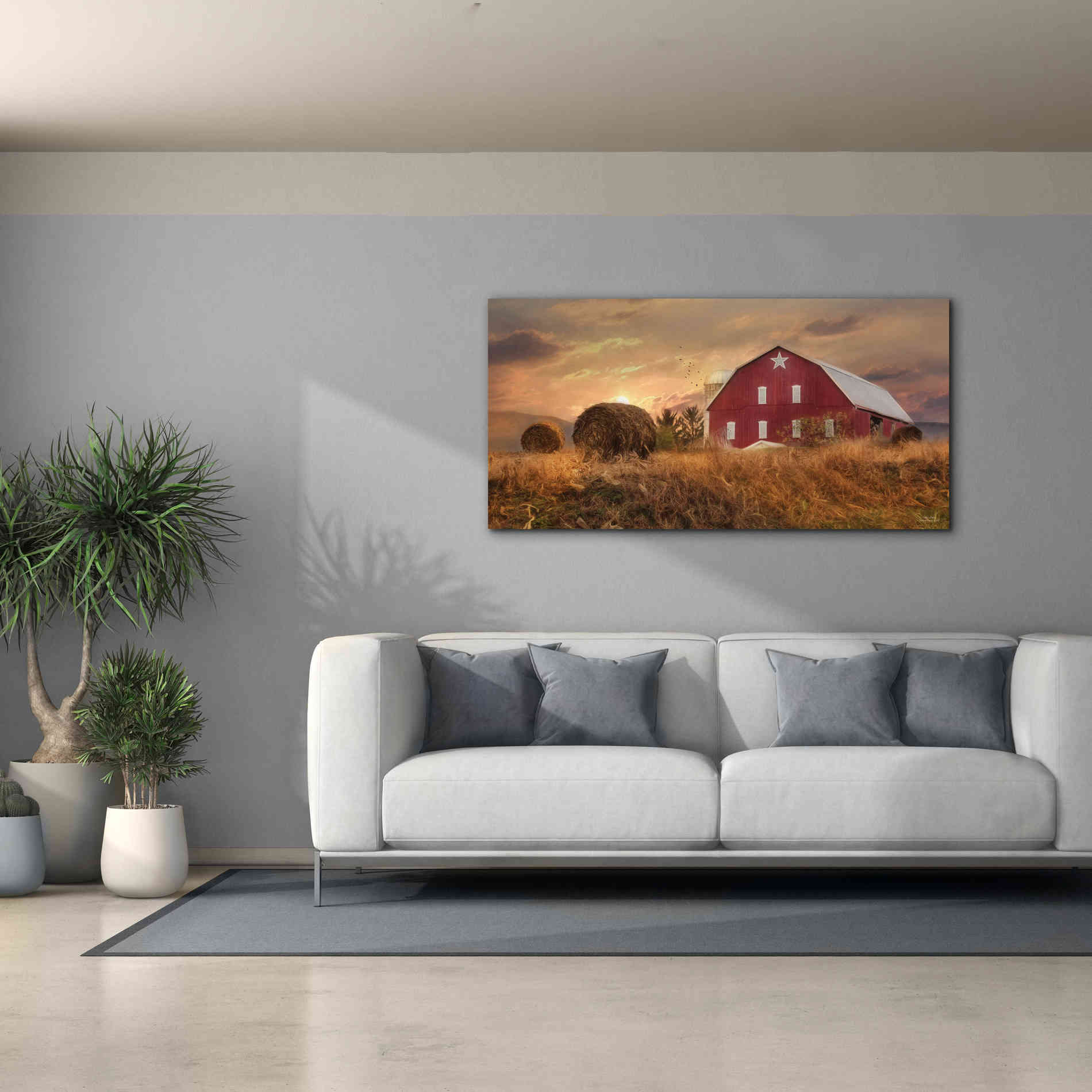 'Bedford County Sunset' by Lori Deiter, Canvas Wall Art,60 x 30