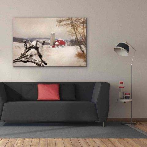 Image of 'Sleigh Ride in the Country' by Lori Deiter, Canvas Wall Art,60 x 40