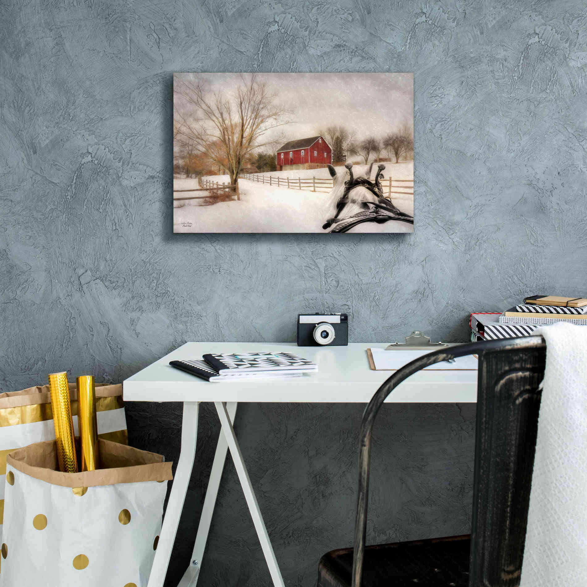 'Almost Home' by Lori Deiter, Canvas Wall Art,18 x 12