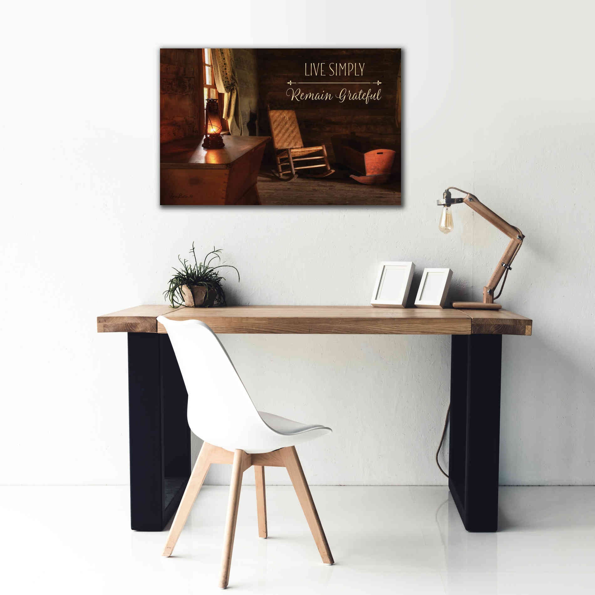 'Live Simply' by Lori Deiter, Canvas Wall Art,40 x 26