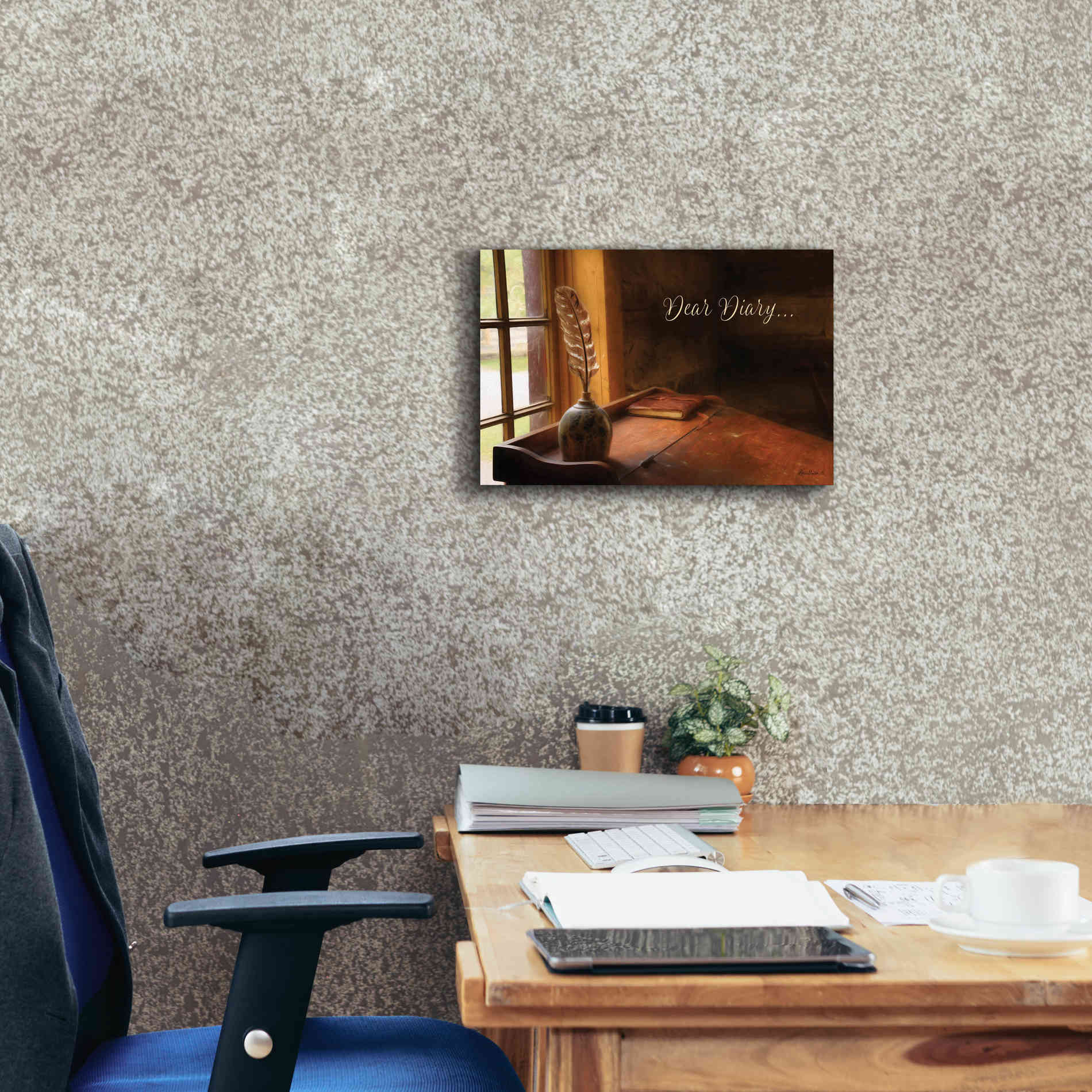 'Dear Diary' by Lori Deiter, Canvas Wall Art,18 x 12