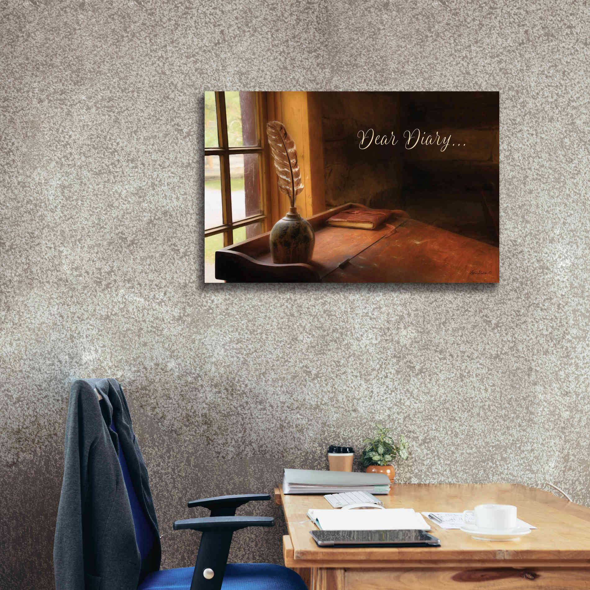 'Dear Diary' by Lori Deiter, Canvas Wall Art,40 x 26