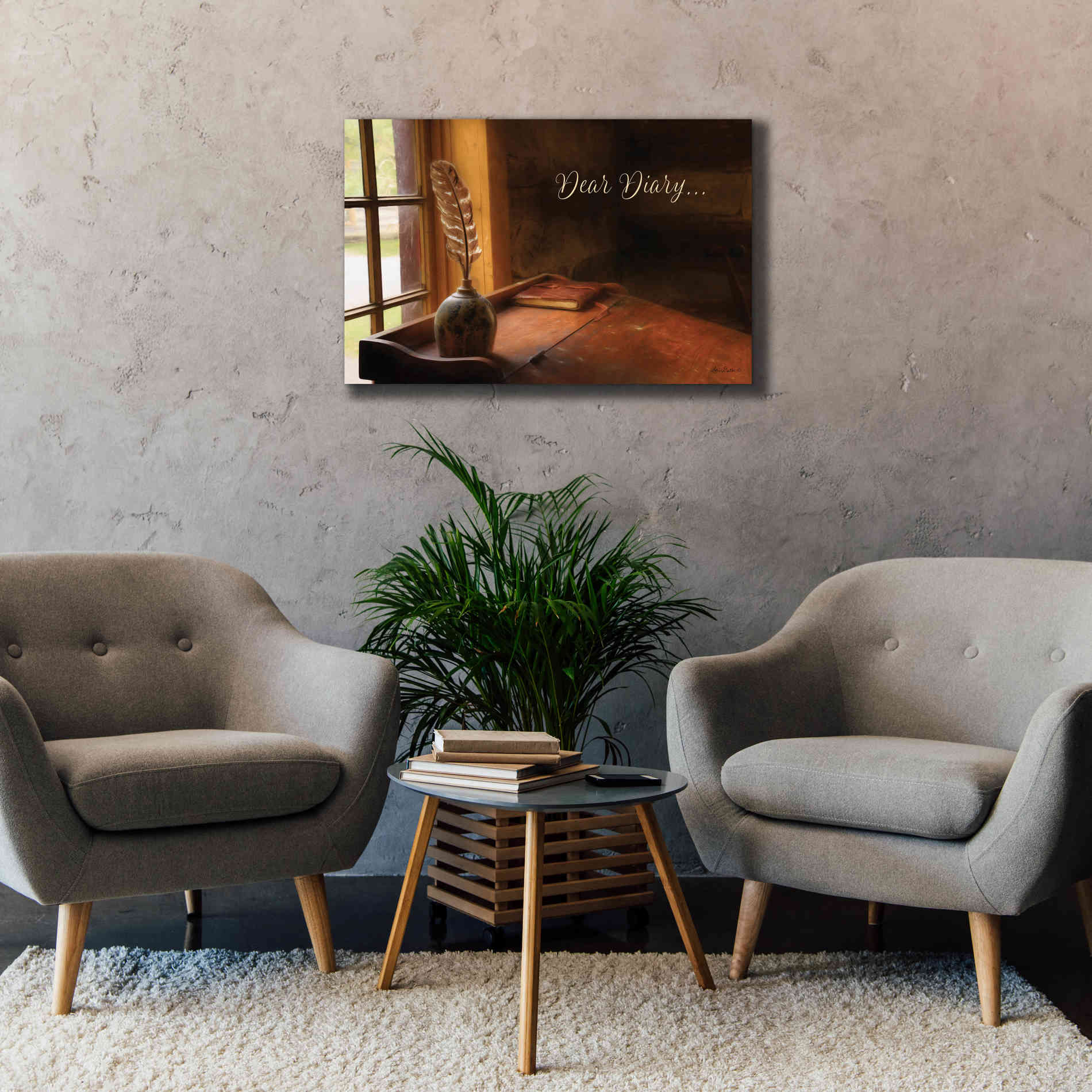 'Dear Diary' by Lori Deiter, Canvas Wall Art,40 x 26