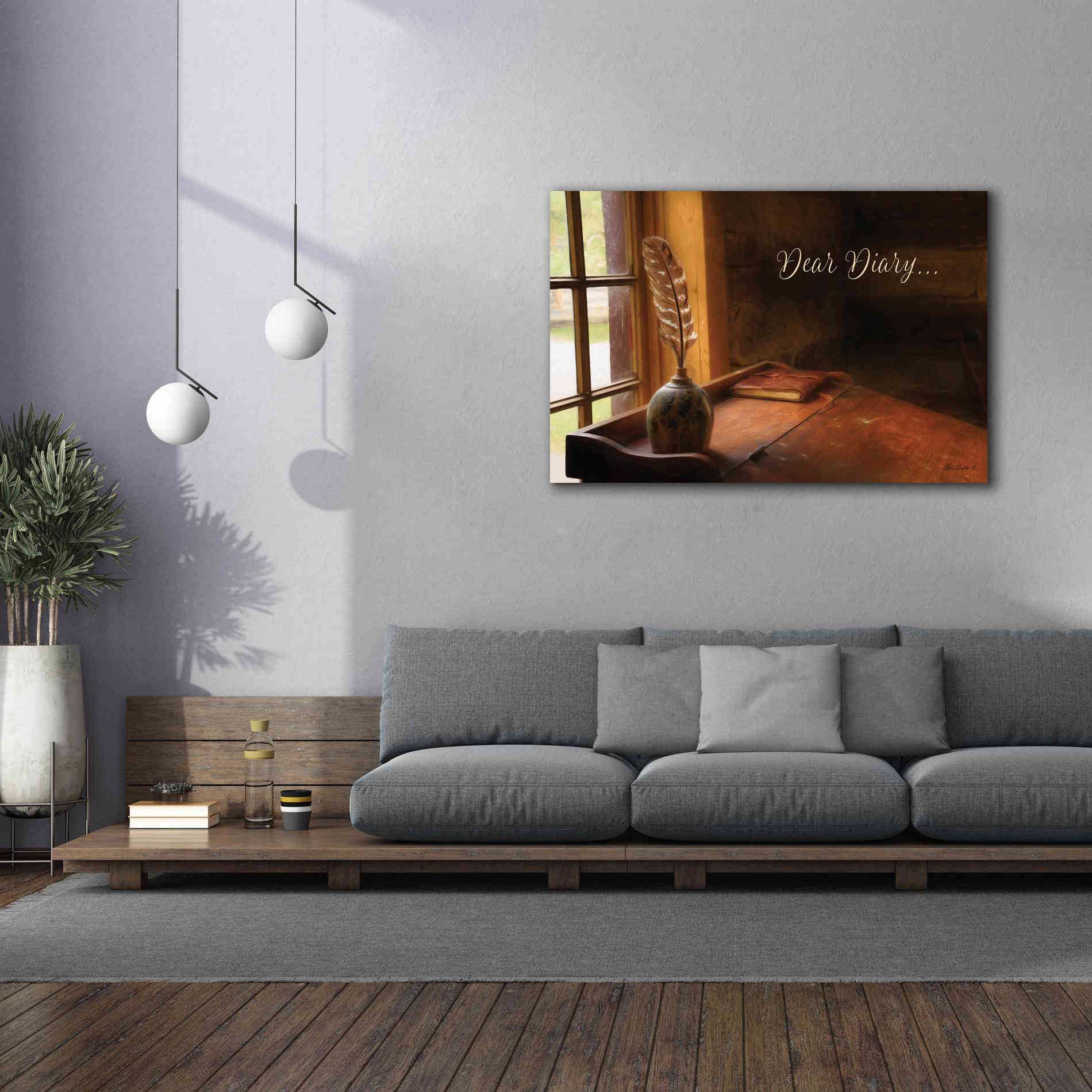 'Dear Diary' by Lori Deiter, Canvas Wall Art,60 x 40