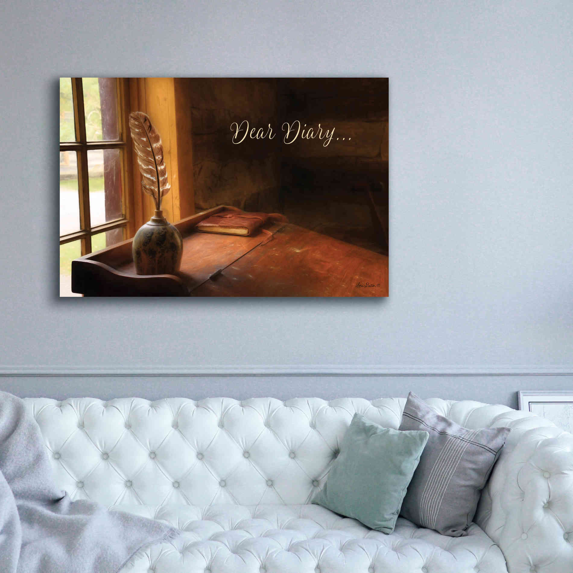 'Dear Diary' by Lori Deiter, Canvas Wall Art,60 x 40