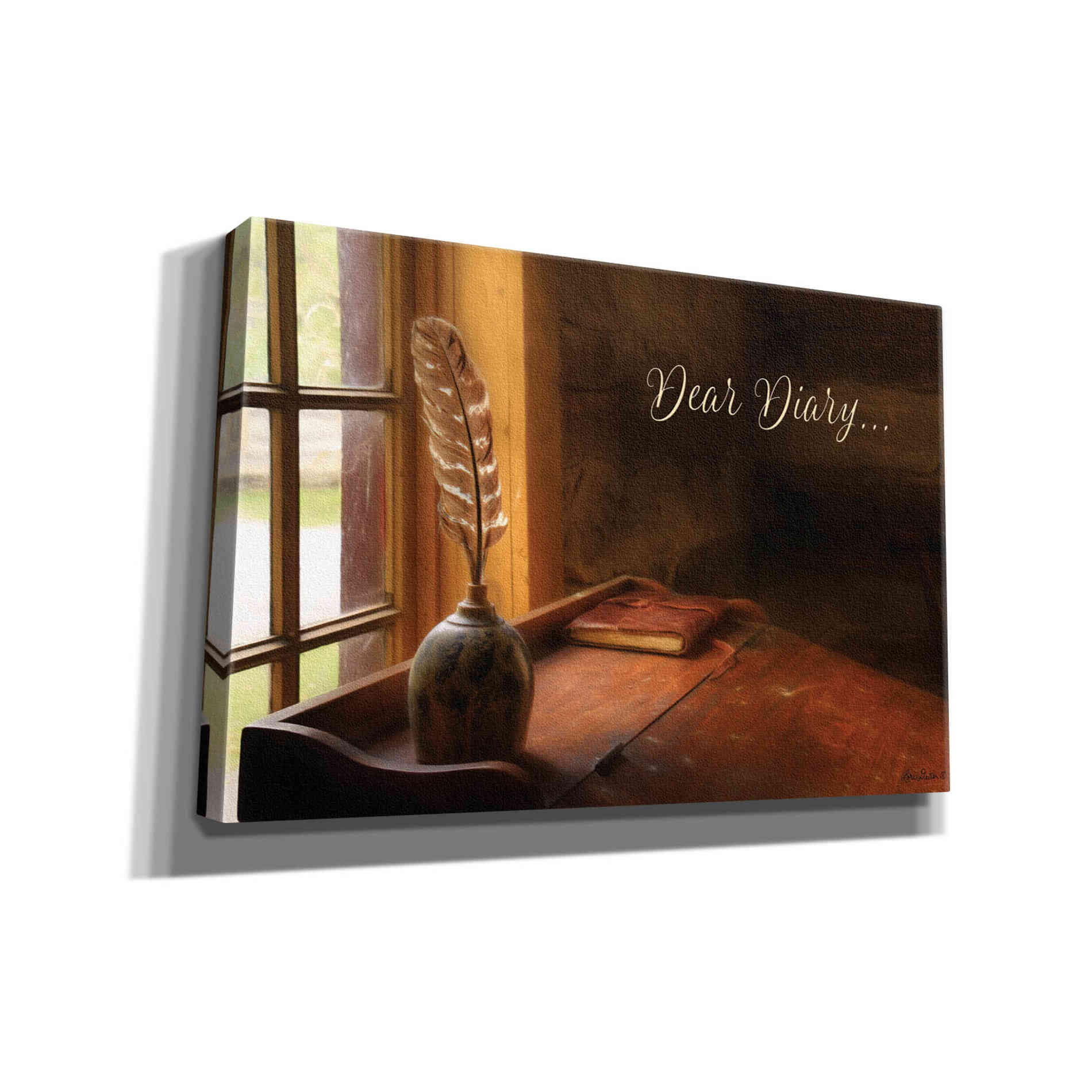 'Dear Diary' by Lori Deiter, Canvas Wall Art