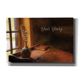 'Dear Diary' by Lori Deiter, Canvas Wall Art