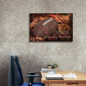 'Football - A Family Tradition' by Lori Deiter, Canvas Wall Art,40 x 26