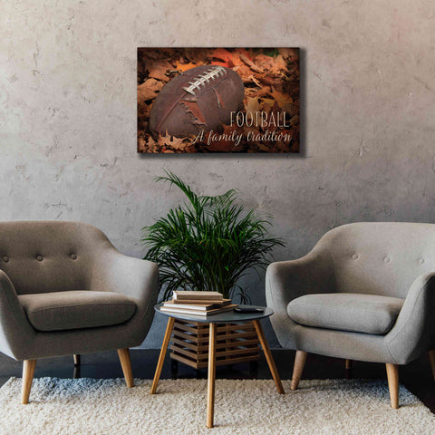 Image of 'Football - A Family Tradition' by Lori Deiter, Canvas Wall Art,40 x 26