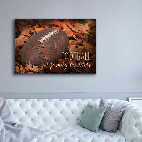 Image of 'Football - A Family Tradition' by Lori Deiter, Canvas Wall Art,60 x 40