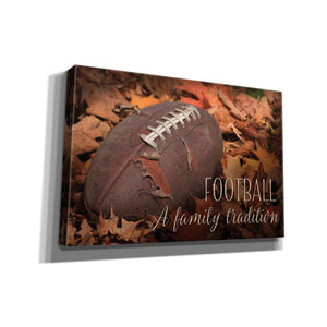 'Football - A Family Tradition' by Lori Deiter, Canvas Wall Art