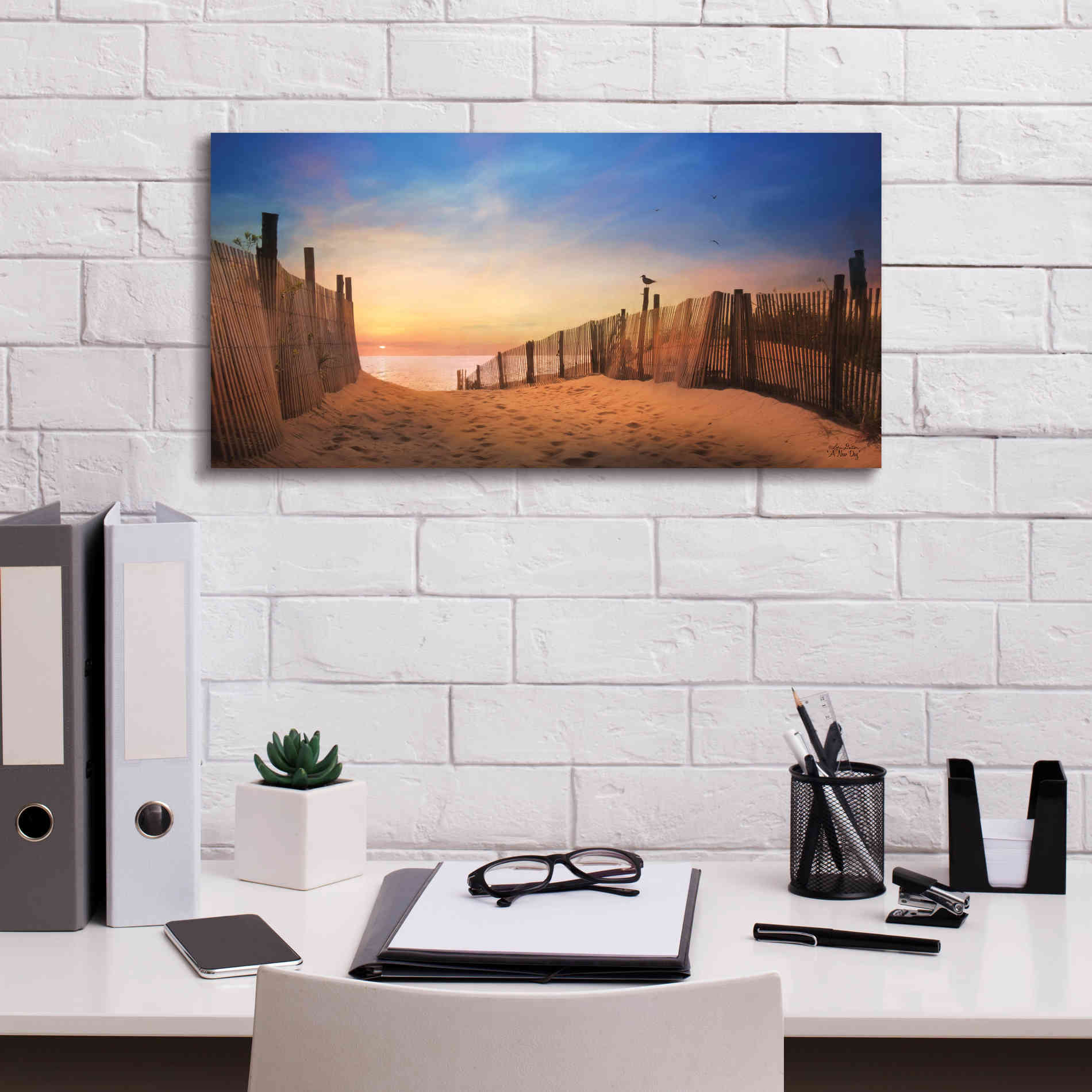 'A New Day' by Lori Deiter, Canvas Wall Art,24 x 12