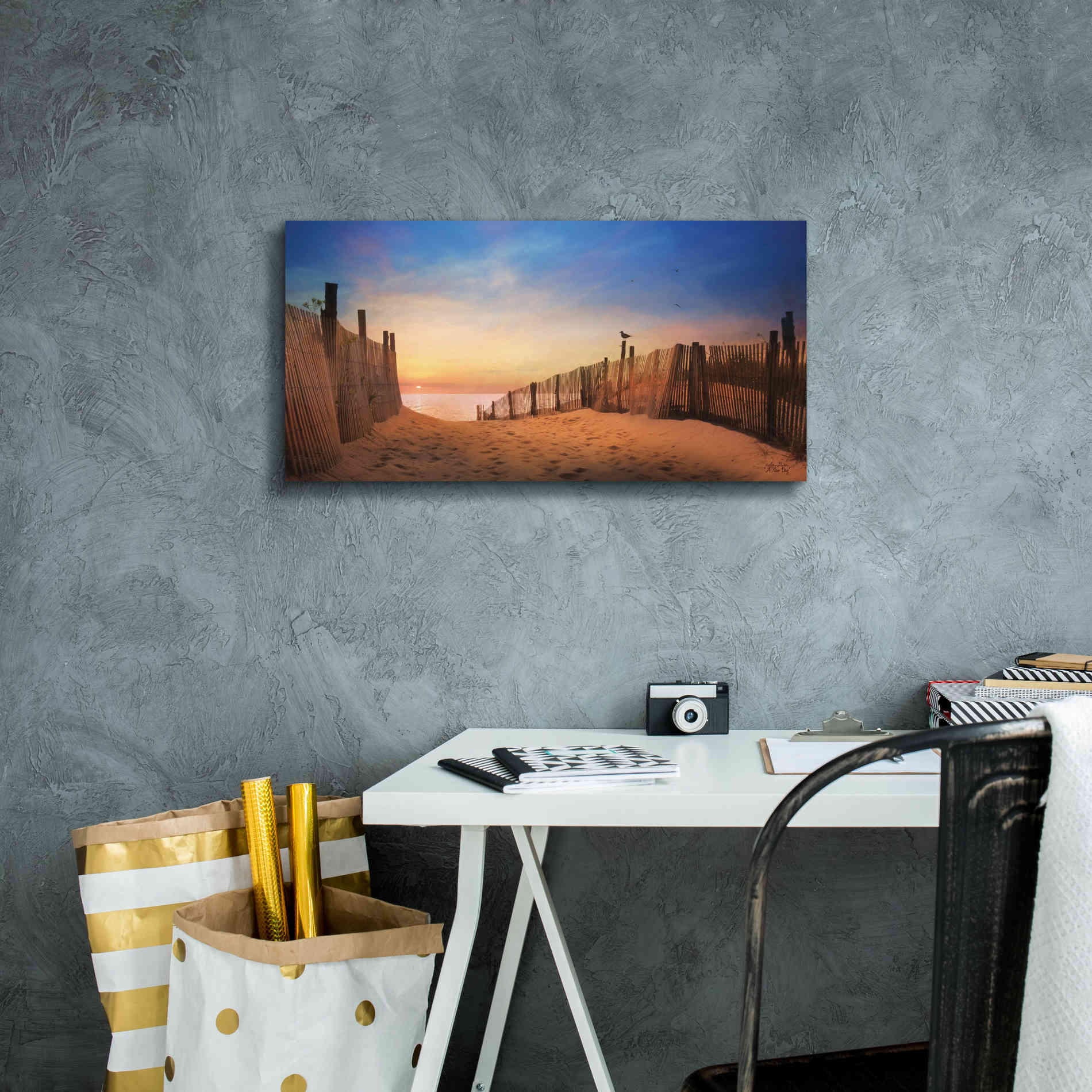 'A New Day' by Lori Deiter, Canvas Wall Art,24 x 12