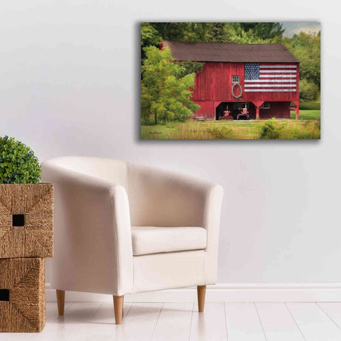 Image of 'Patriotic Farmer' by Lori Deiter, Canvas Wall Art,40 x 26