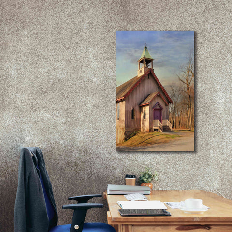 Image of 'Eckley St. James Church' by Lori Deiter, Canvas Wall Art,26 x 40