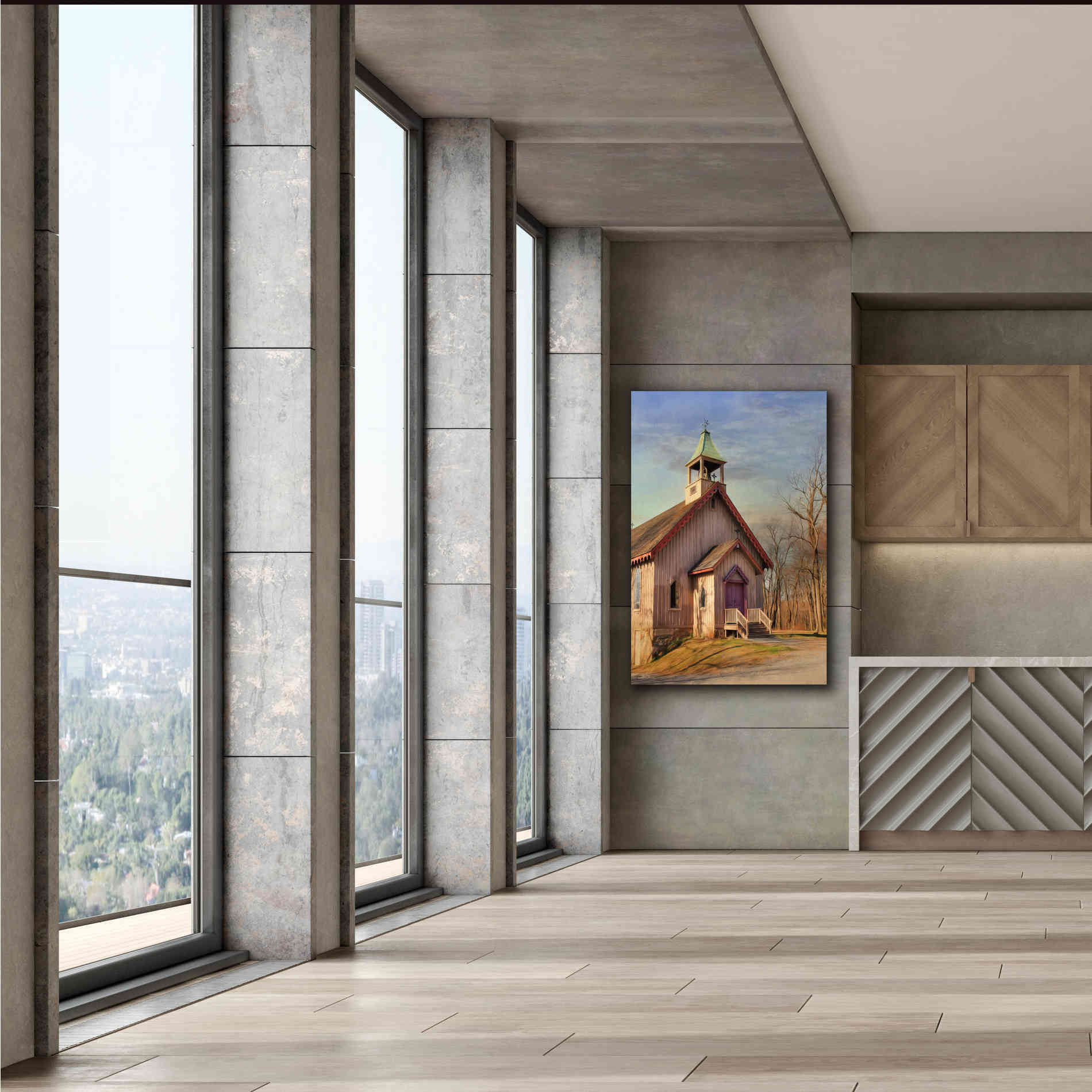 'Eckley St. James Church' by Lori Deiter, Canvas Wall Art,40 x 60