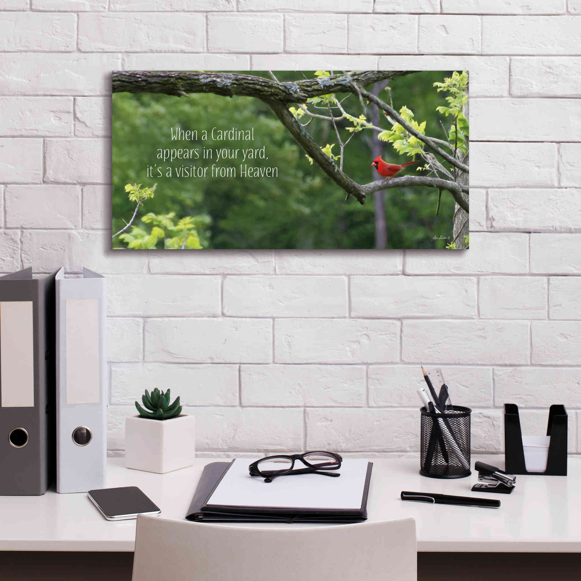 'Visitor from Heaven' by Lori Deiter, Canvas Wall Art,24 x 12