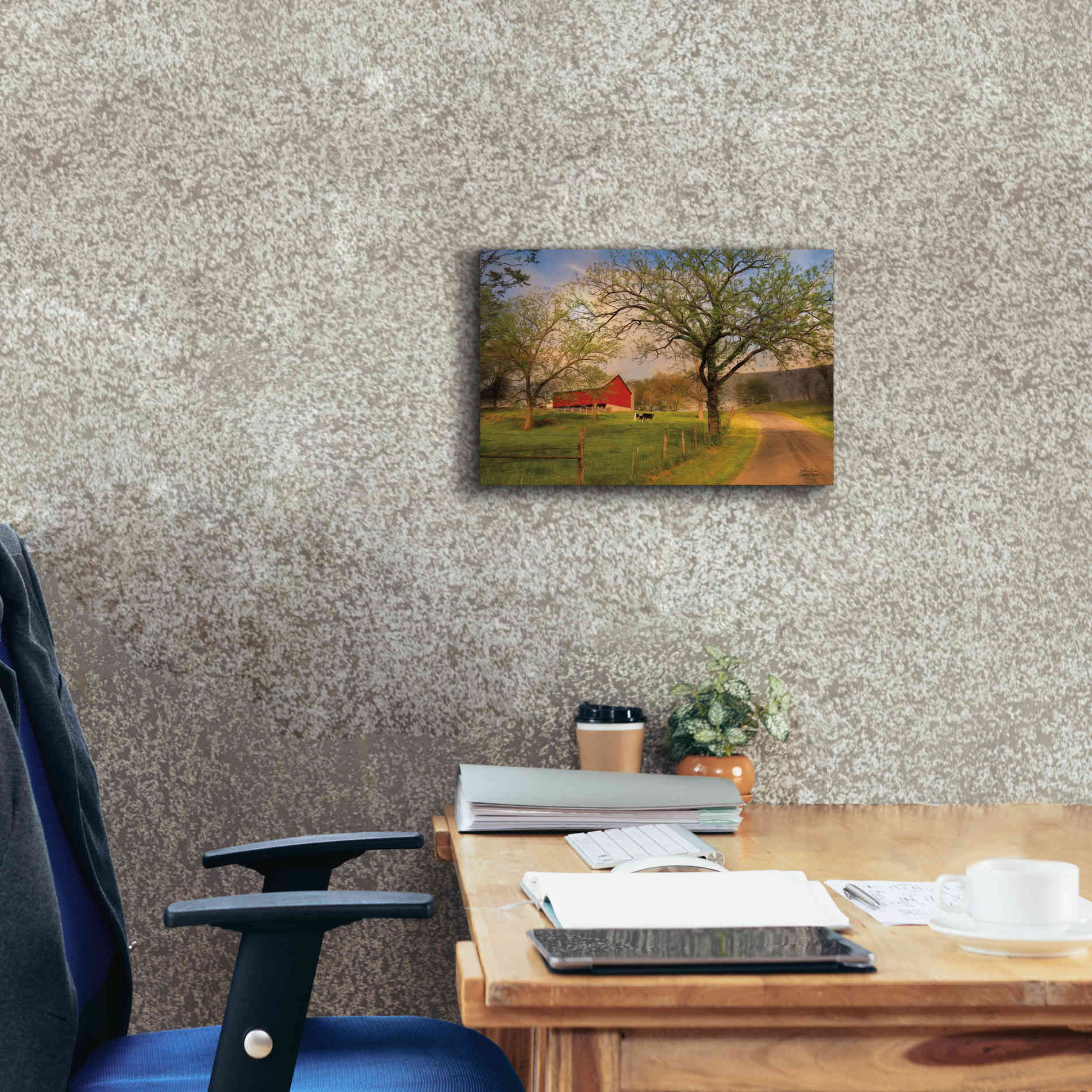 'Country Sunrise' by Lori Deiter, Canvas Wall Art,18 x 12