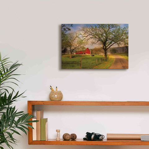 Image of 'Country Sunrise' by Lori Deiter, Canvas Wall Art,18 x 12