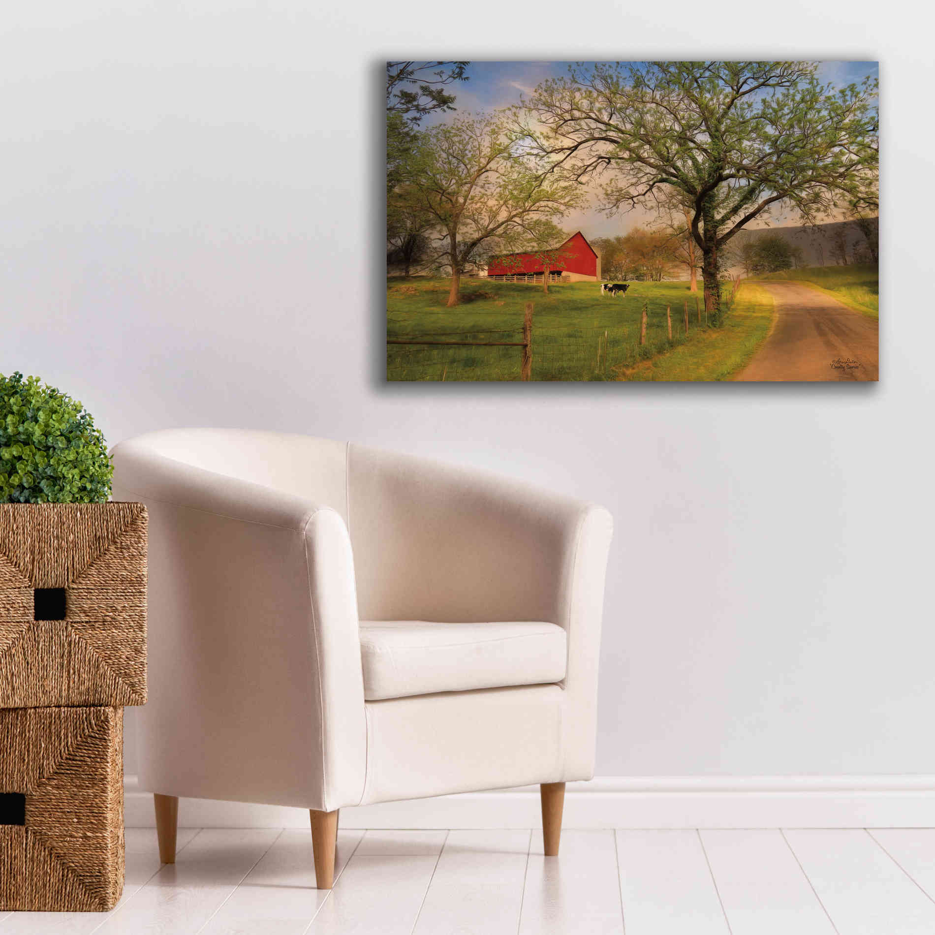 'Country Sunrise' by Lori Deiter, Canvas Wall Art,40 x 26