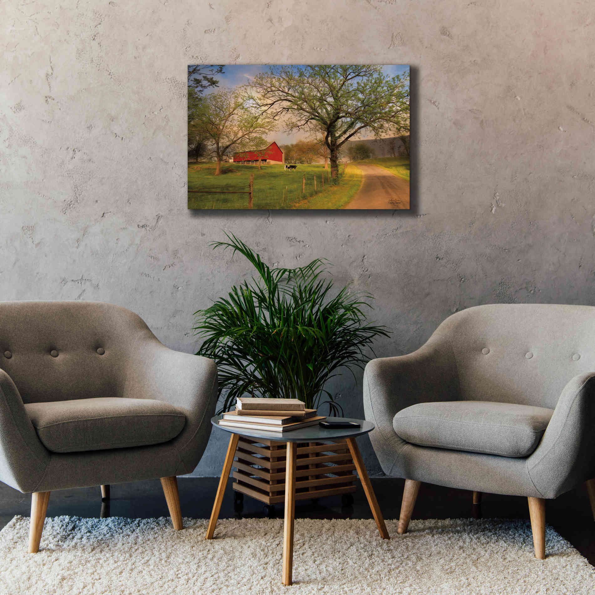 'Country Sunrise' by Lori Deiter, Canvas Wall Art,40 x 26