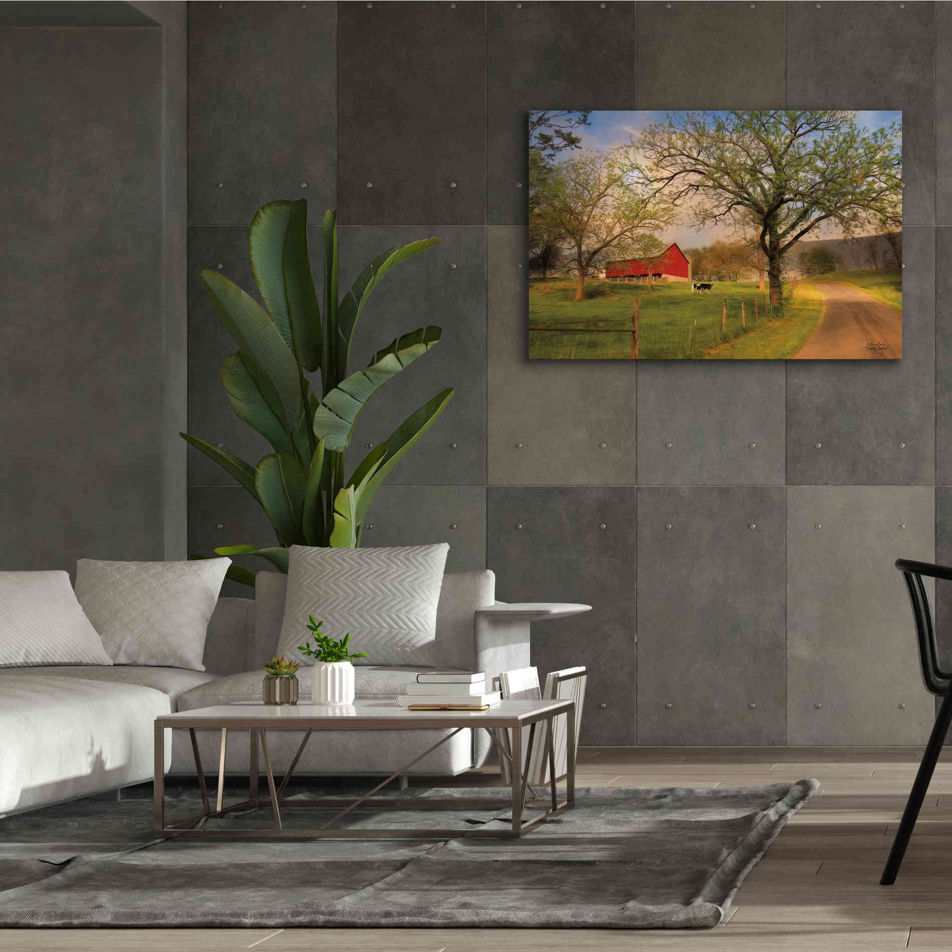 'Country Sunrise' by Lori Deiter, Canvas Wall Art,60 x 40