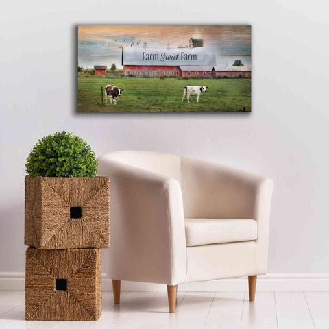 Image of 'Farm Sweet Farm' by Lori Deiter, Canvas Wall Art,40 x 20