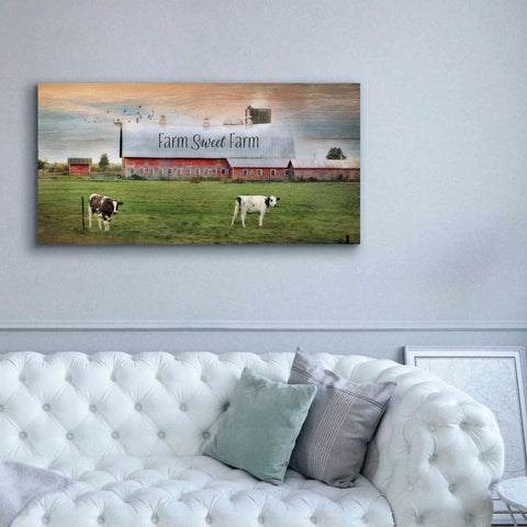 Image of 'Farm Sweet Farm' by Lori Deiter, Canvas Wall Art,60 x 30