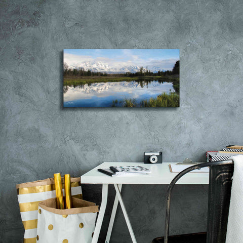 Image of 'Grand Teton Sunrise' by Lori Deiter, Canvas Wall Art,24 x 12