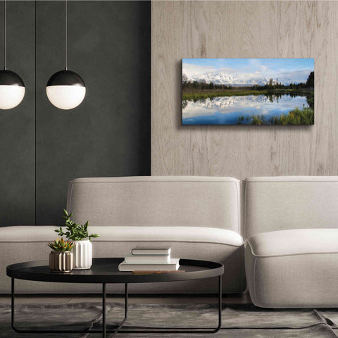 Image of 'Grand Teton Sunrise' by Lori Deiter, Canvas Wall Art,40 x 20