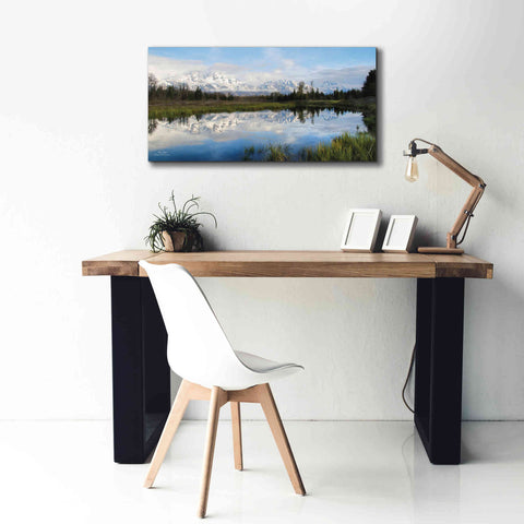 Image of 'Grand Teton Sunrise' by Lori Deiter, Canvas Wall Art,40 x 20