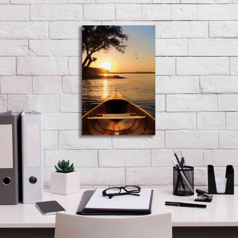 Image of 'Sunset on the Lake I' by Lori Deiter, Canvas Wall Art,12 x 18