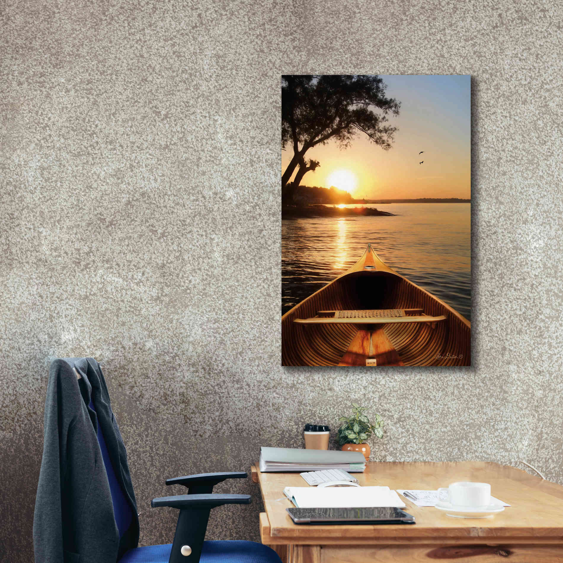 'Sunset on the Lake I' by Lori Deiter, Canvas Wall Art,26 x 40