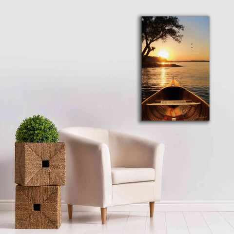 Image of 'Sunset on the Lake I' by Lori Deiter, Canvas Wall Art,26 x 40