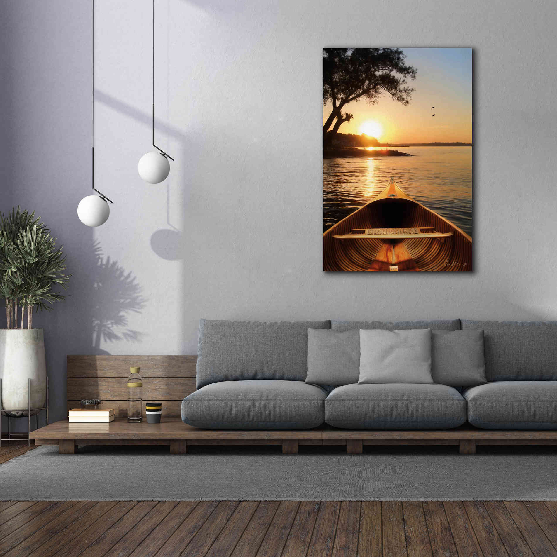 'Sunset on the Lake I' by Lori Deiter, Canvas Wall Art,40 x 60