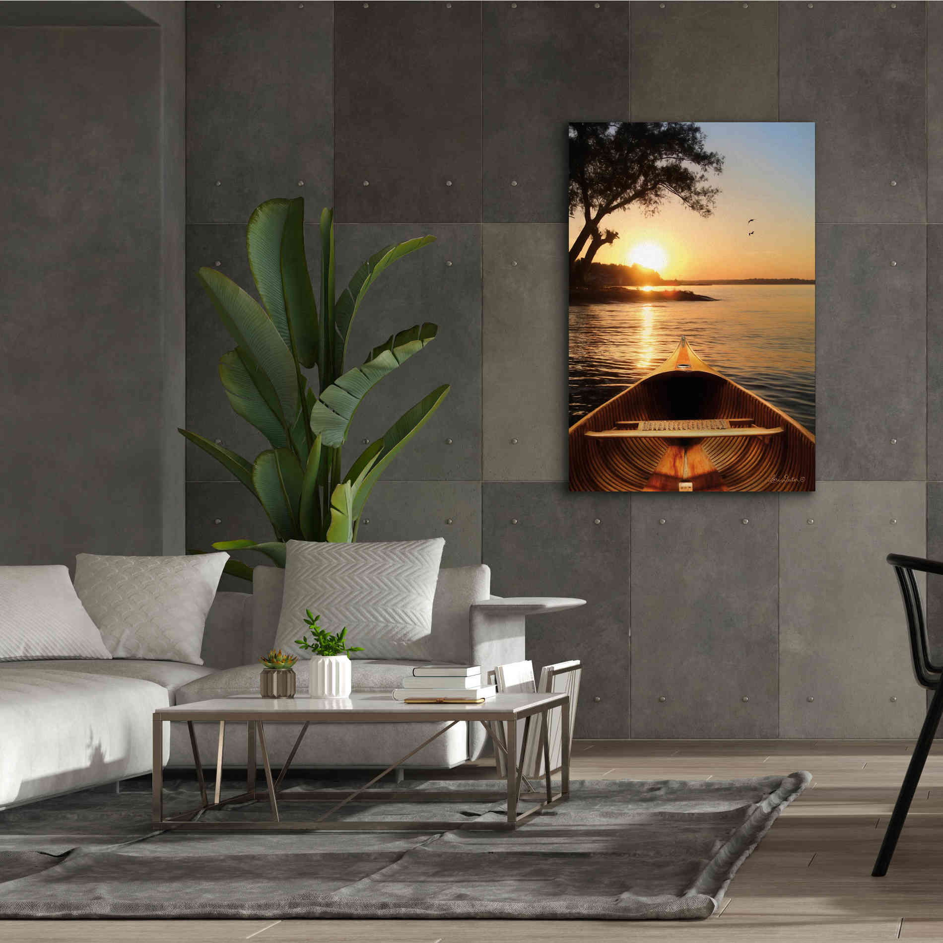 'Sunset on the Lake I' by Lori Deiter, Canvas Wall Art,40 x 60
