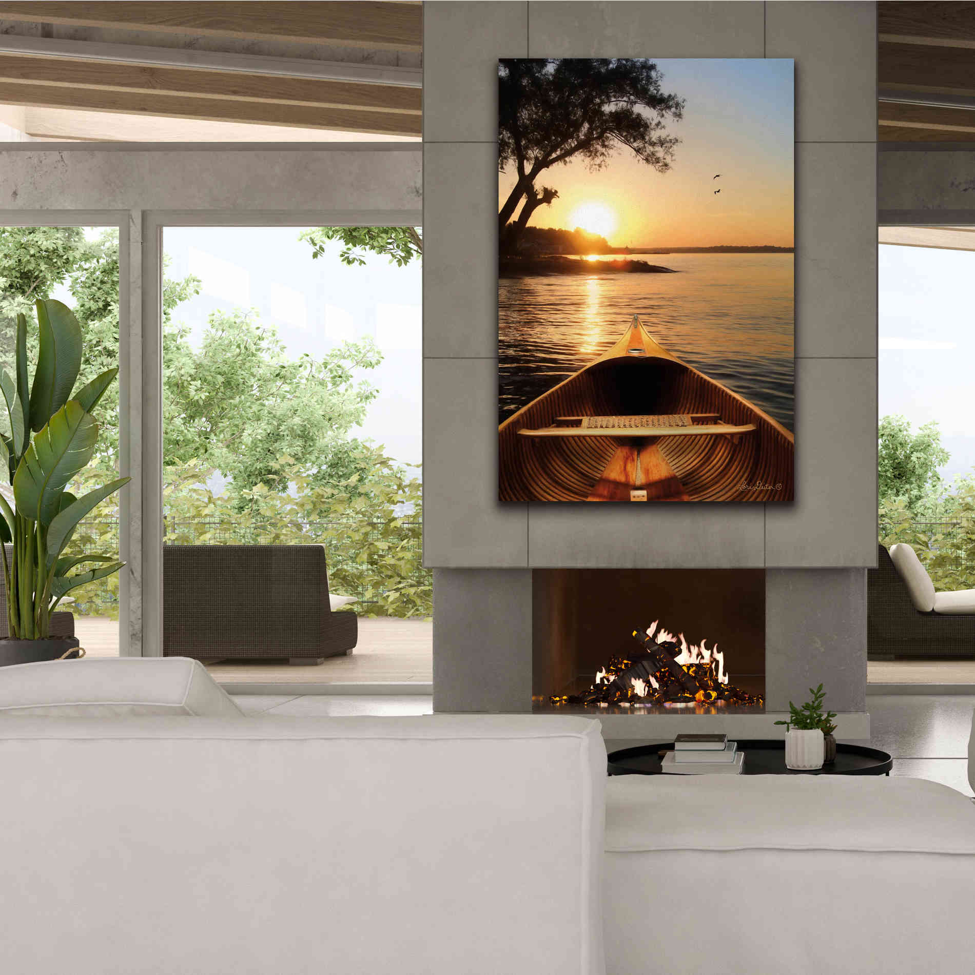 'Sunset on the Lake I' by Lori Deiter, Canvas Wall Art,40 x 60