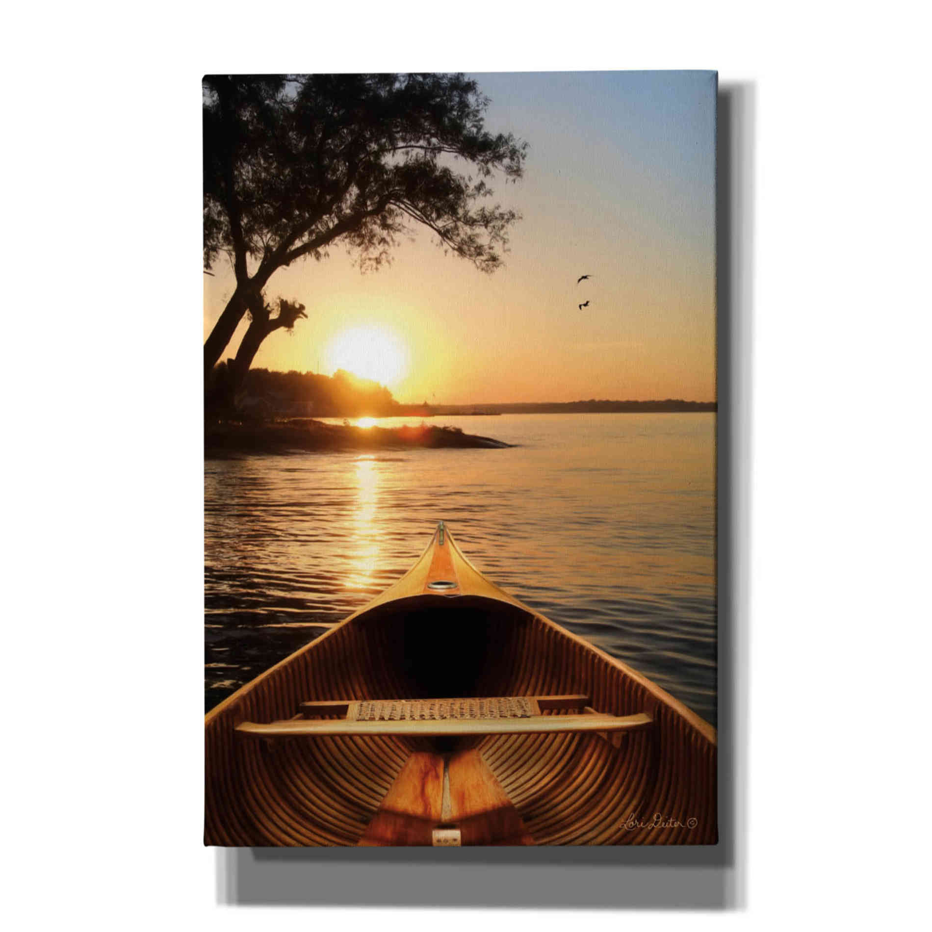 'Sunset on the Lake I' by Lori Deiter, Canvas Wall Art