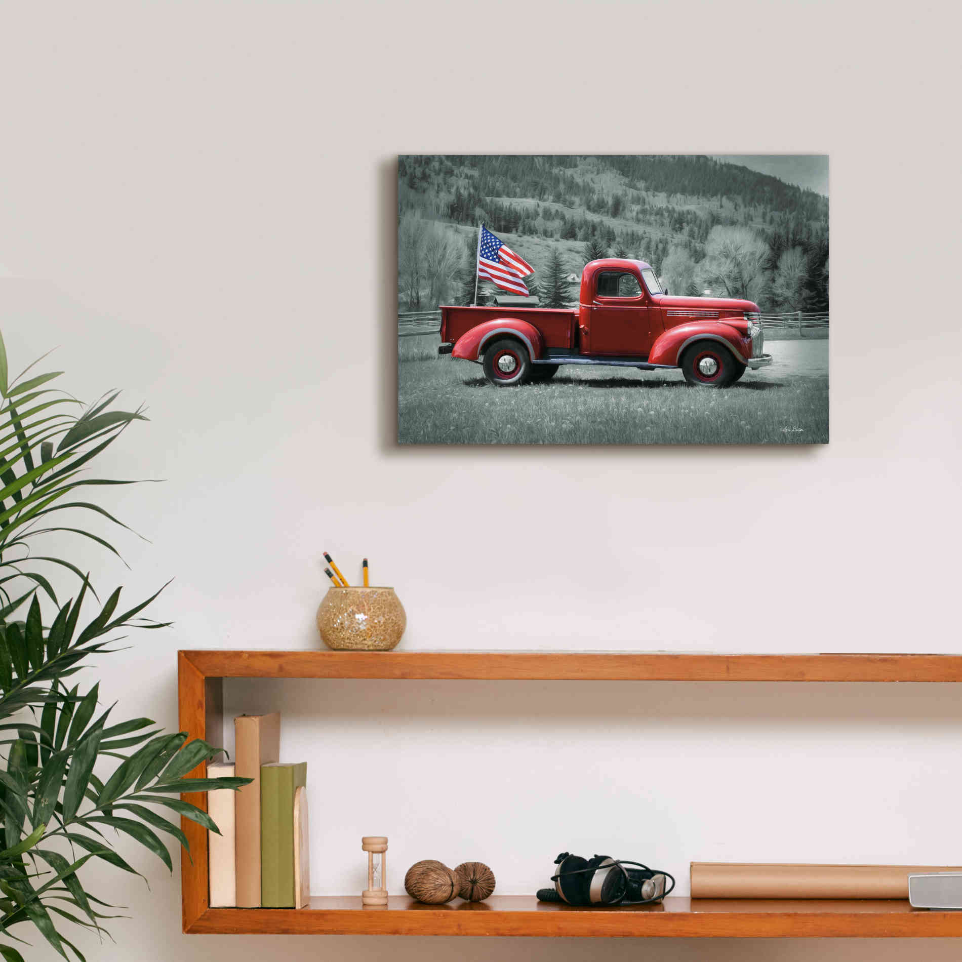'American Made I' by Lori Deiter, Canvas Wall Art,18 x 12