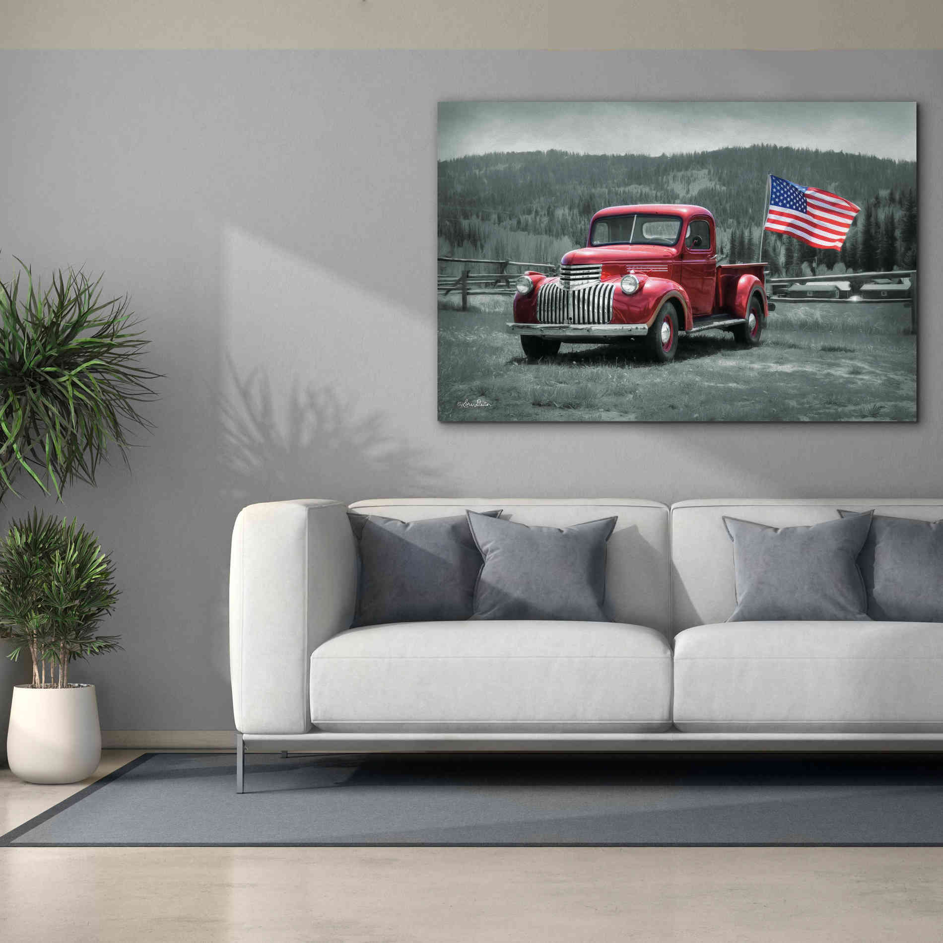 'American Made II' by Lori Deiter Canvas Wall Art,60 x 40