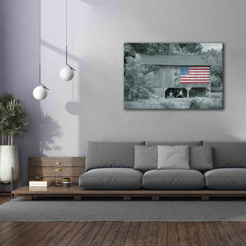 Image of 'Patriotic Farm I' by Lori Deiter Canvas Wall Art,60 x 40