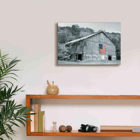Image of 'Patriotic Farm II' by Lori Deiter Canvas Wall Art,18 x 12
