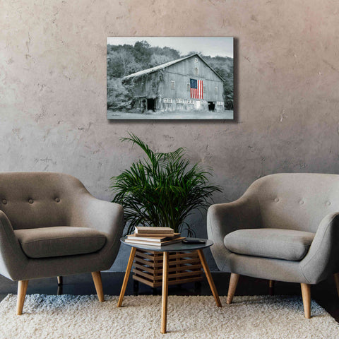 Image of 'Patriotic Farm II' by Lori Deiter Canvas Wall Art,40 x 26
