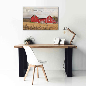 'Life is Good on the Farm' by Lori Deiter Canvas Wall Art,40 x 26